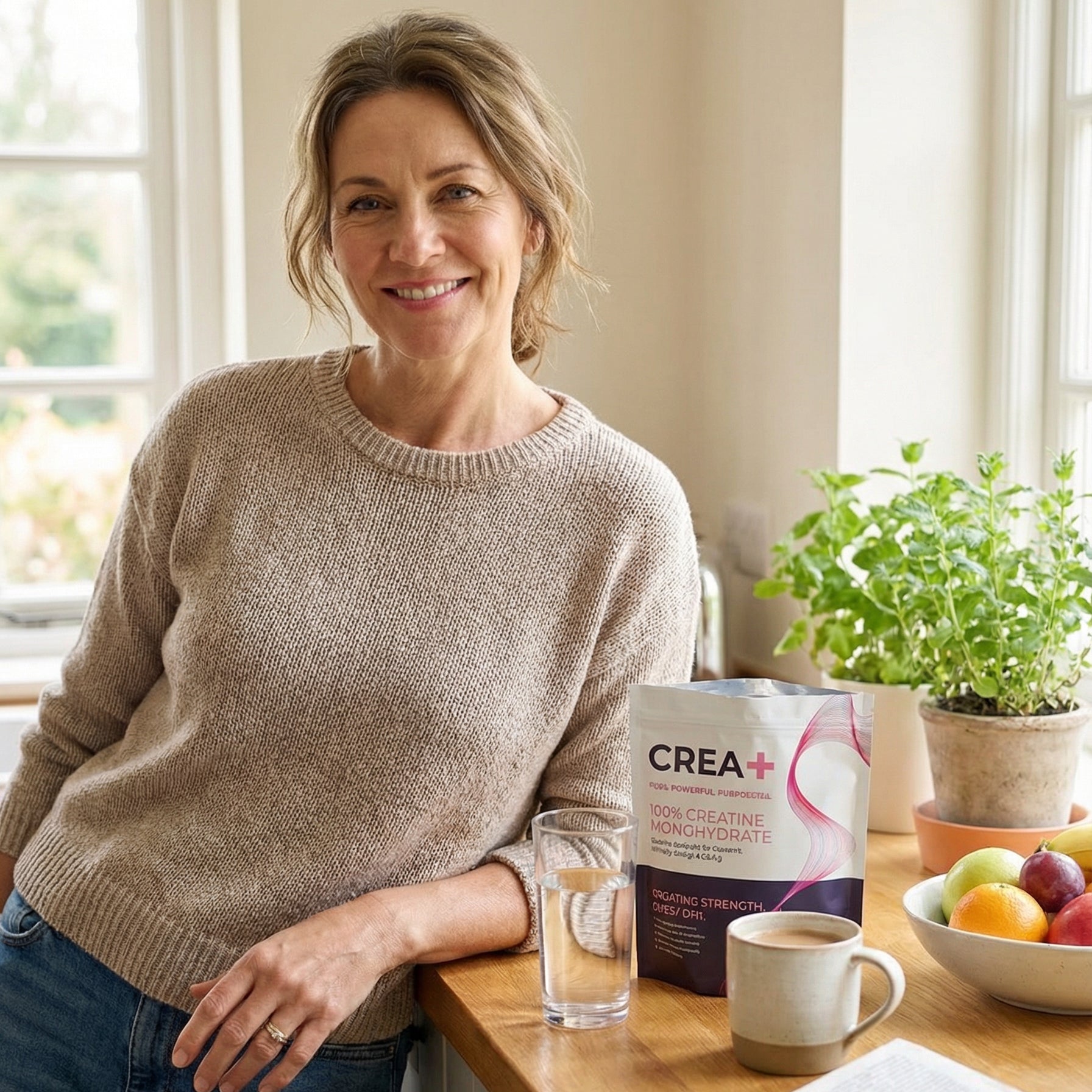 Woman feeling strong and energised